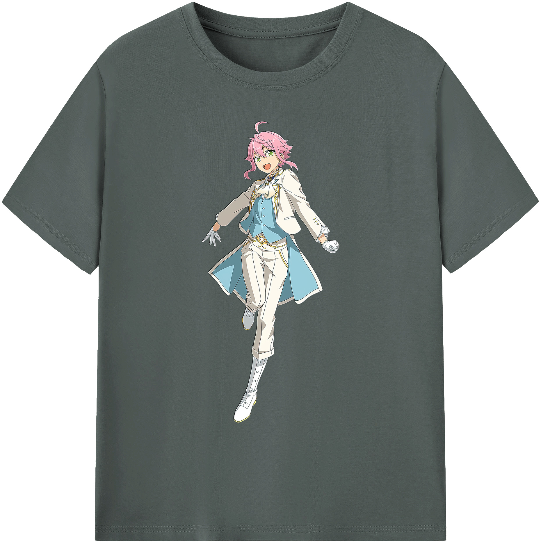 （画像用） あんさんぶるスターズ! Ensemble Stars 綿100％ メンズ半袖Tシャツ｜肌触りやわらか＆通気性